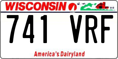 WI license plate 741VRF