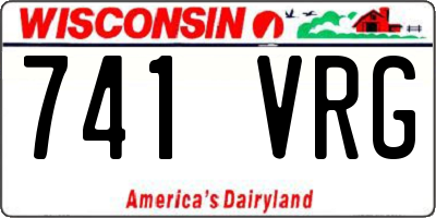 WI license plate 741VRG