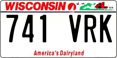 WI license plate 741VRK