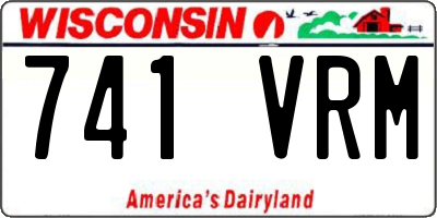 WI license plate 741VRM