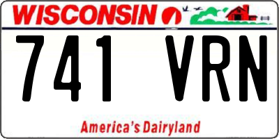 WI license plate 741VRN