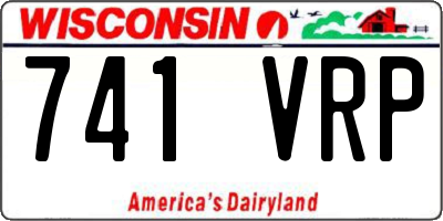 WI license plate 741VRP