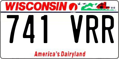 WI license plate 741VRR