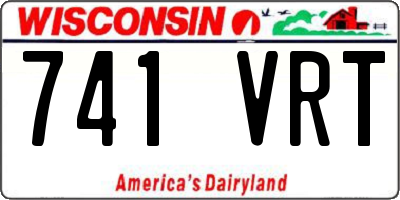 WI license plate 741VRT