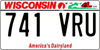 WI license plate 741VRU
