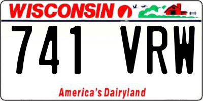WI license plate 741VRW