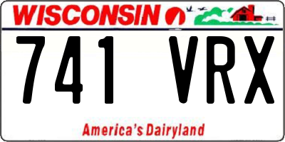 WI license plate 741VRX