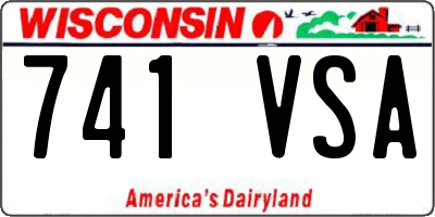 WI license plate 741VSA