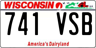 WI license plate 741VSB