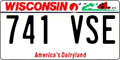 WI license plate 741VSE