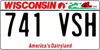 WI license plate 741VSH