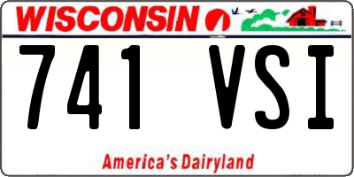WI license plate 741VSI