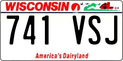 WI license plate 741VSJ