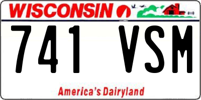 WI license plate 741VSM