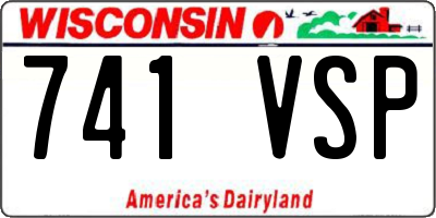 WI license plate 741VSP