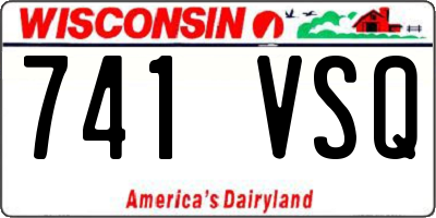 WI license plate 741VSQ