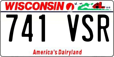 WI license plate 741VSR