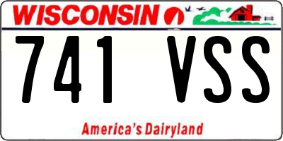 WI license plate 741VSS