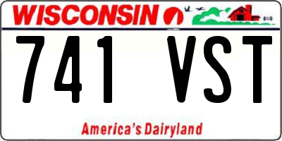 WI license plate 741VST