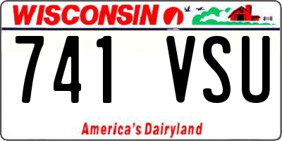 WI license plate 741VSU