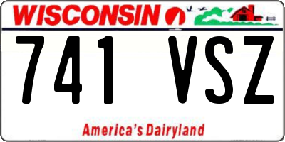 WI license plate 741VSZ