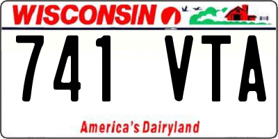 WI license plate 741VTA