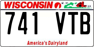 WI license plate 741VTB