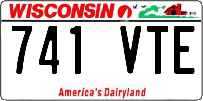 WI license plate 741VTE