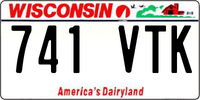 WI license plate 741VTK