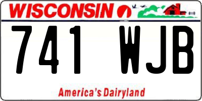 WI license plate 741WJB