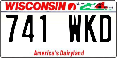 WI license plate 741WKD