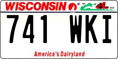 WI license plate 741WKI