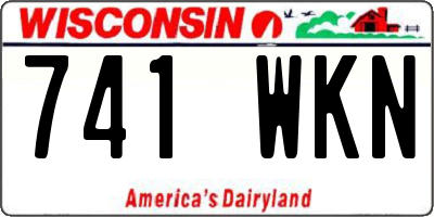 WI license plate 741WKN