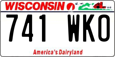 WI license plate 741WKO
