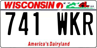 WI license plate 741WKR