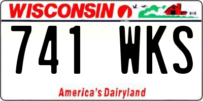 WI license plate 741WKS