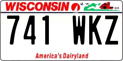 WI license plate 741WKZ