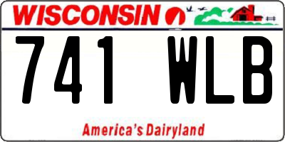 WI license plate 741WLB