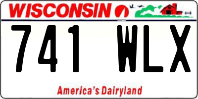 WI license plate 741WLX
