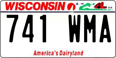 WI license plate 741WMA