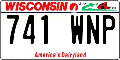 WI license plate 741WNP