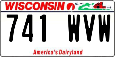 WI license plate 741WVW
