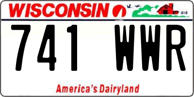 WI license plate 741WWR