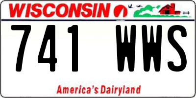 WI license plate 741WWS
