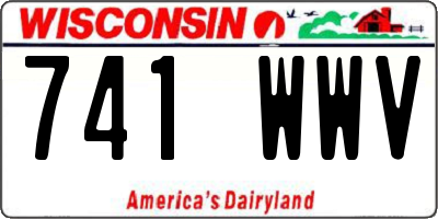 WI license plate 741WWV