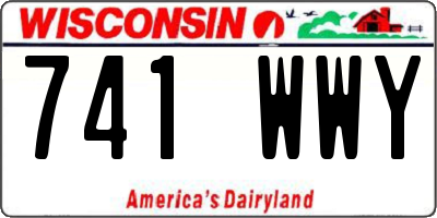WI license plate 741WWY