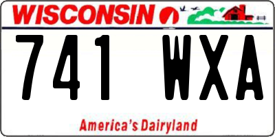 WI license plate 741WXA