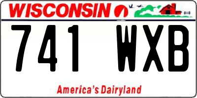 WI license plate 741WXB