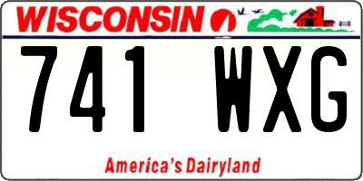 WI license plate 741WXG