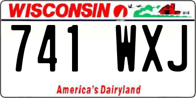 WI license plate 741WXJ